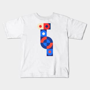 Multicolored Geometric Puzzle Kids T-Shirt